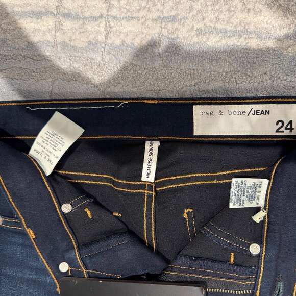 Rag & Bone High Rise Skinny Jean, Size 24, Color Bedford NWT - Picture 7 of 7